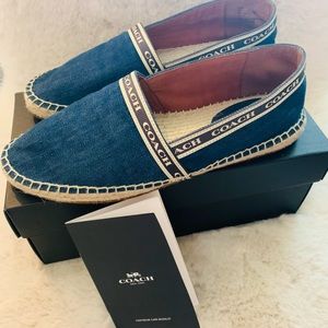 COACH G4837 CORRIE ESPADRILLE Denim Size 8B